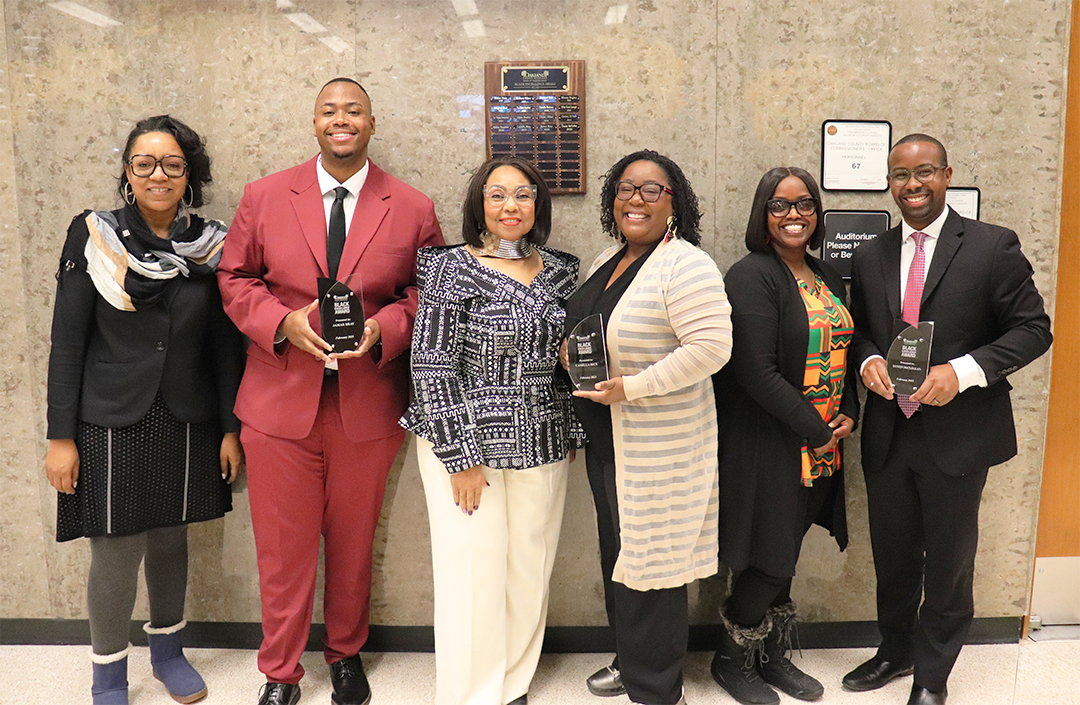 Commissioners celebrate Black Excellence Award winners on Feb. 7 2025