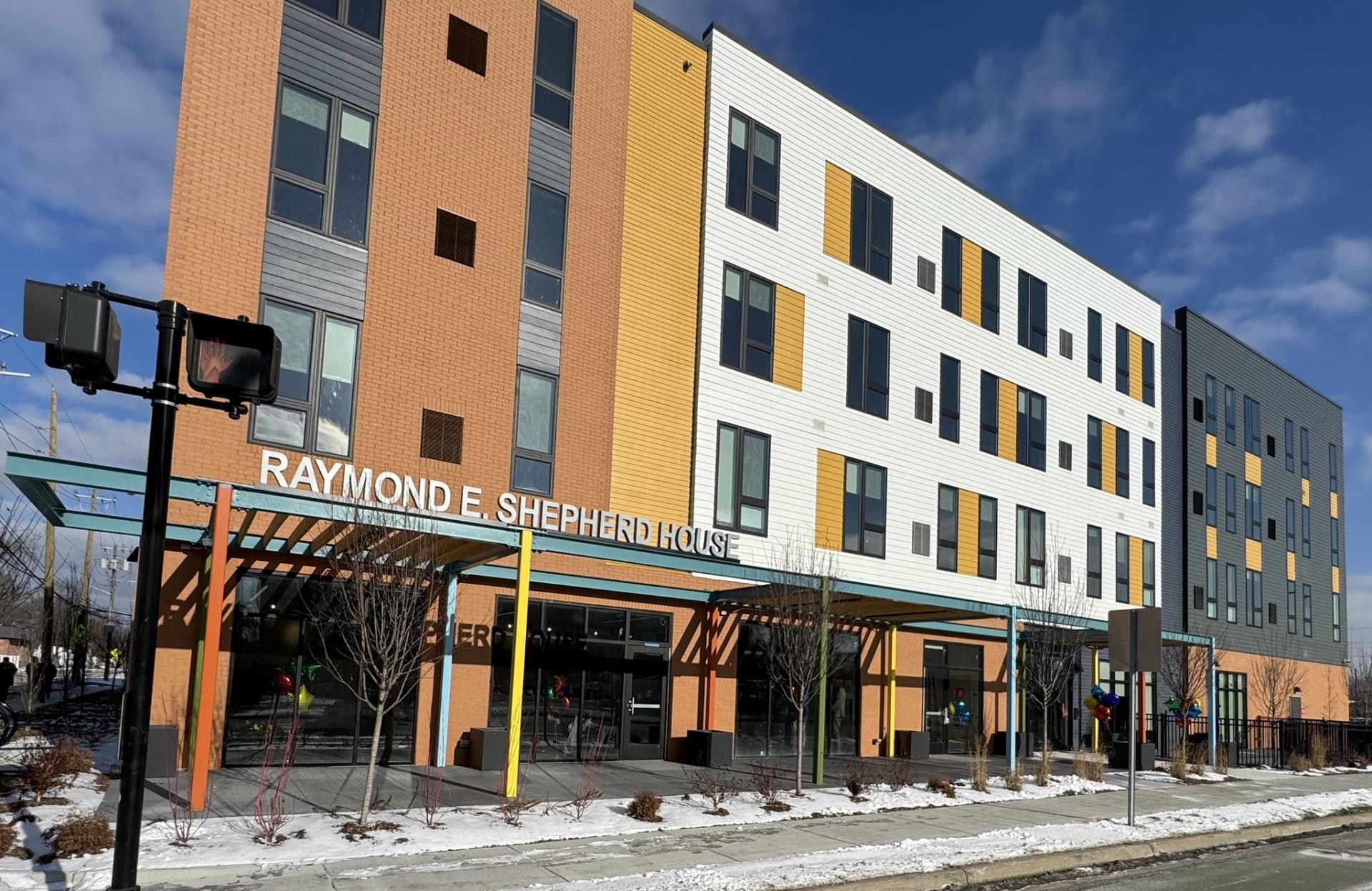 New residential apartment building.